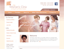 Tablet Screenshot of mywomensclinic.com